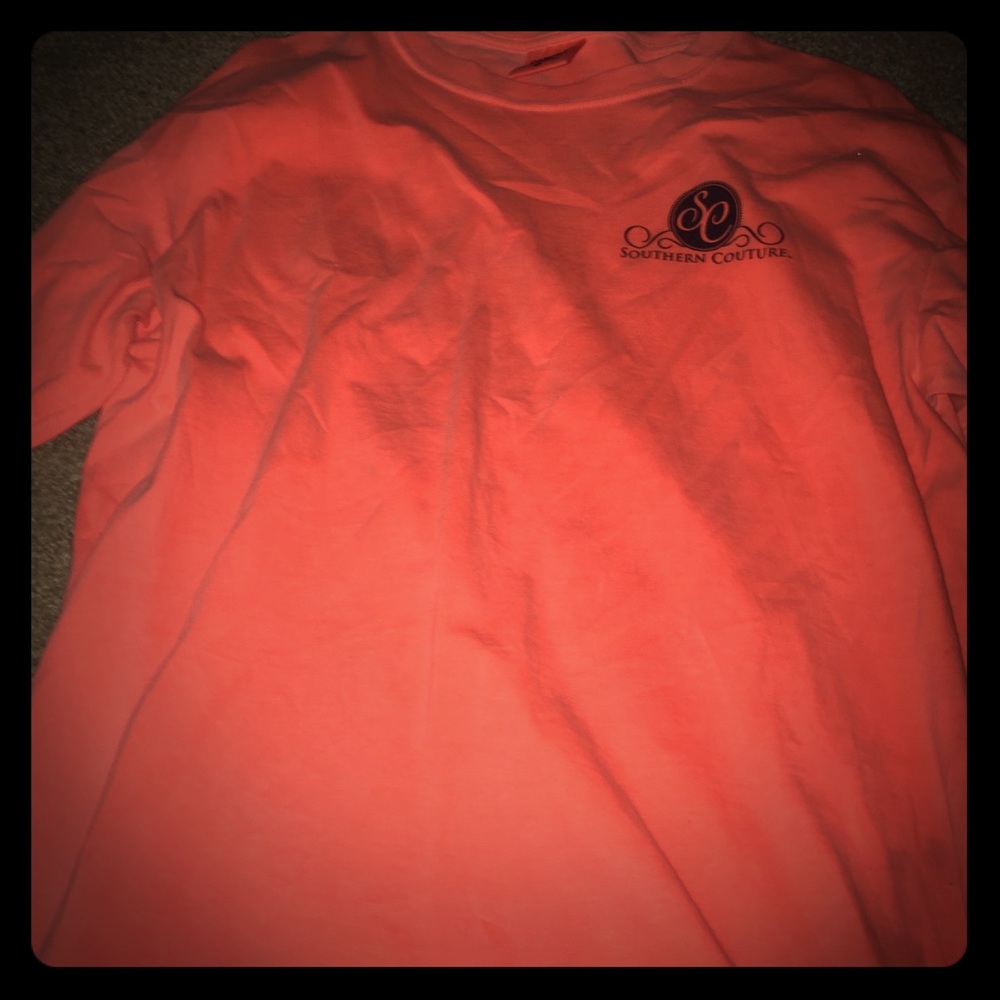 peach southern couture shirt